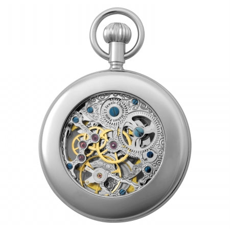 Charles-Hubert- Paris Dual Time Mechanical Pocket Watch
